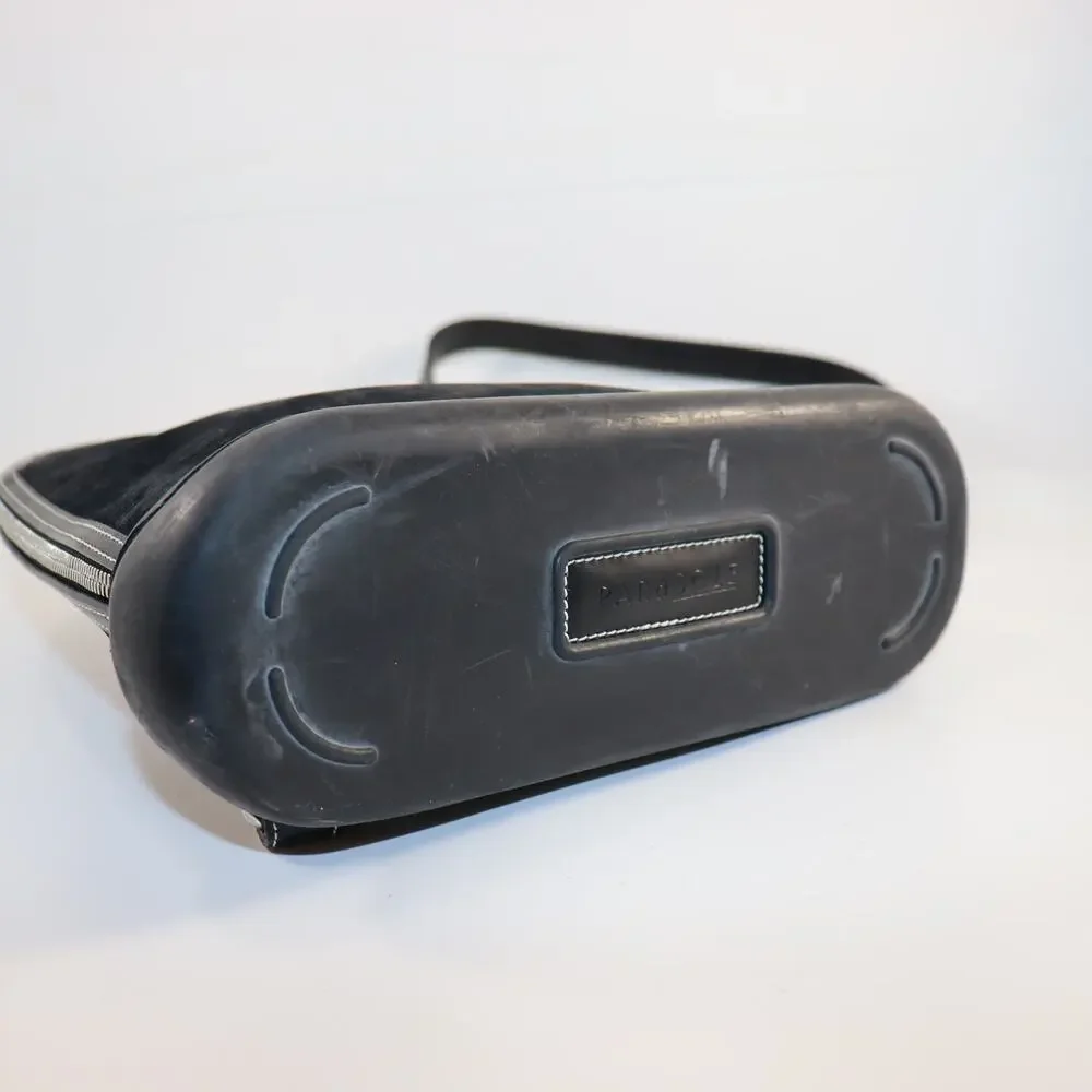 Vintage Dooney & Bourke Black Leather Backpack‎ Made in USA Duck Logo